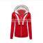 Full zipper women hoddie for sublimation sweatshirts