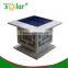 New outdoor led solar gate post pillar light