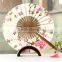 Promotional bamboo hand fan weding mini fan