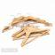 Natural Wood Basic Hospitality hanger With Bar for Clothes Top