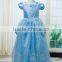 2015 fashion hot cosplay girl Princess dress wholesale sleeveless long style baby Princess dress