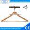 Manufacturer wooden hanger with anti-theft ring made in China