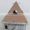Christmas wooden lanterns with copper top shinny finishing