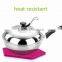 Heat resistant silicone pot holder/plate mat/table mat
