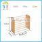 Wholesale high quality wood material 4 layers children display storage toy shelf wooden basket storage unit