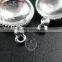 14mm setting size vintage alloy silver plated round bezel DIY pendant charm bezels tray 1411125