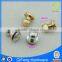 Brass material handbag accessories knob stud rivets with screws fixed