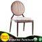 stacking aluminum round back hotel dining louis chair for sale