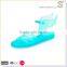 New design custom logo clear jelly sandals with wing