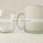 200ml food grade clear glass drinking empty cup with handle