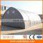 Wind resistant PVC fabric storage metal sheds