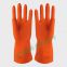 Yellow washing kitchen rubber gloves