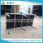 1.22m by 2.44m portable simple stage with 6 square legs