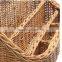 Chic Dividers Design Rattan Handcraft Office Storage Basket Pen Holder