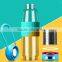 Borosilicate glass sports bottle with silicone sleeve