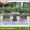 Rattan High Top Table And Chairs & Coffee Table