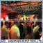 2015 New Hot sale full color transparent flexible curtain led display / programmable led curtain display