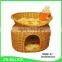 Wicker oval inner cushion wholesale rattan dog bed