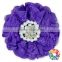 Purple Chiffon Pearl Flowers Pearl Embellishment Fabric Chiffon Flowers