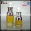 new products cosmetic gradual brown 20ml glass bottle silver aluminum dropper for cosmetic essence perfume china suppliers