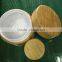 wood bamboo cosmetic packing jar with laser logo