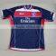 Specialized 100% polyester made sublimation custom rugby jersey