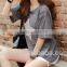 2016 shining t-shirt O-neck fashion design for girls
