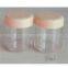 Round plastic jars