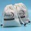 Custom printed velvet jewellery pouch with drawstring