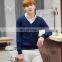 Autumn/Spring good quality fashion casual slim fit v neck custom knitted 100% cotton mens cardigan sweater direct factory