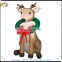 Christmas ornament inflatable reindeer for promotion , animate inflatable sitting reindeer with stick from china supplier