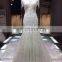 Heavy beaded royal luxurious heavy beaded Cathedral train new western wedding dress bridal gown wholesale