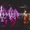 LED illuminated display stand for champagne wine bottle