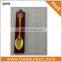 Czech Republic lion emboss red enamel epoxy resin gold spoon with Acrylic box