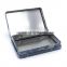 Fancy rectangular metal tin box with hinged lid for holding knife etc