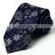 100% polyster or silk embroidery flower mens tie