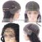 Human hair glueless lace front wig mongolian kinky curly hair wigs