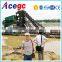 Sand/gold collecting and extracting bucket/drill type dredger