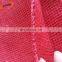 52*85 cm Light red onion cheap PE/PP raschel leno mesh bag for sale