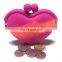 Promotion Cheap Coin Bag Magenta Cute Candy Key Wallet Ladies Silicone Coin Purse Bag