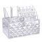 Two Layer Acrylic Container Nail Polish Display Shelf Makeup Case Cosmetic