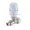Automatic direct temperature regulating valve heater valve for hot water recirculating system