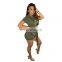 Women Summer Bodysuits Sexy Fitness V-Neck Short Sleeve Rompers Street Night Club Party Jumpsuits One Piece Outfits