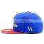 colorful blue embroidery cap snapback made in china factory