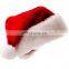 New design red christmas decoration plush santa christmas ornament hat for adults and kids