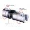 Stainless Steel Wall Mounted Rainfall Dual Handle Contemporary Bathroom Set