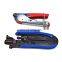 Flat and Round cable hand Crimper Stripping Hand Crimp Tool