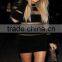 Summer dress wholesale 2015 new black long sleeve mesh sey bodycon celebrity party pencil women bandage Dress Bandage Bodycon Wo