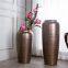 European Style Grown Black Stripe Large Floor Ceramic Vase Decor For Hotel Indoor