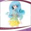 blue curly synthetic small doll bjd hair wig